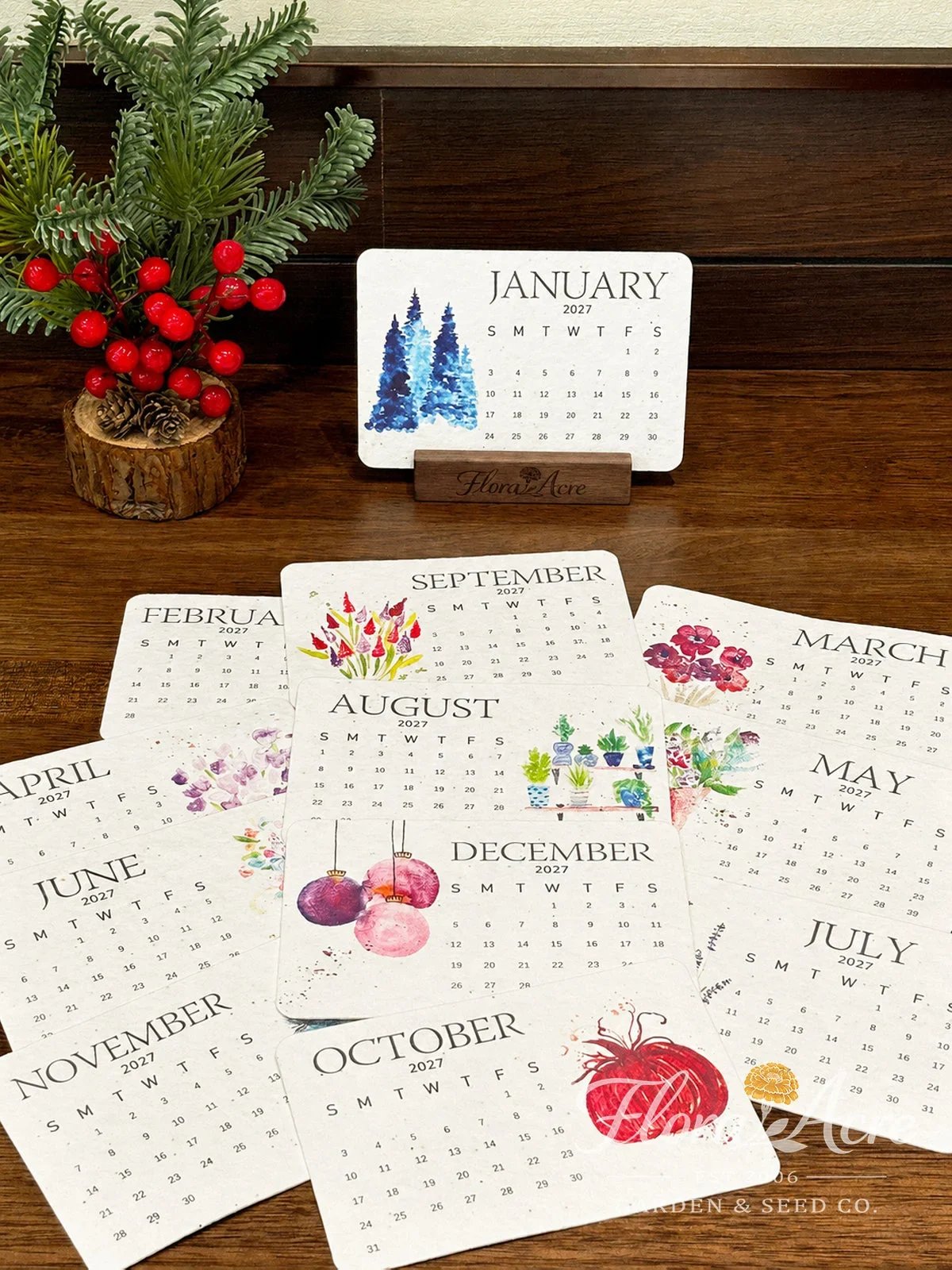 🎄 EARLY HOLIDAY SALE – 50% OFF! 🌱 2027 Plantable Seed Calendar