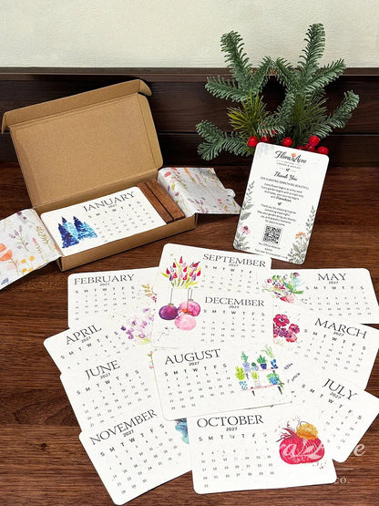 🎄 EARLY HOLIDAY SALE – 50% OFF! 🌱 2027 Plantable Seed Calendar