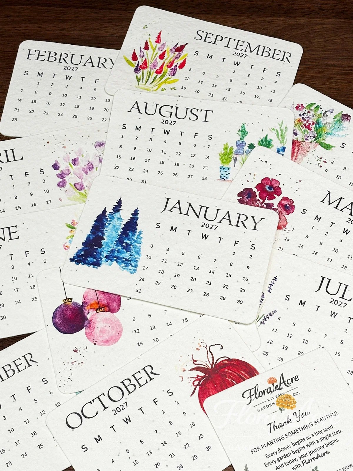🎄 EARLY HOLIDAY SALE – 50% OFF! 🌱 2027 Plantable Seed Calendar