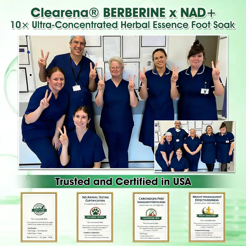 🧑‍⚕️ 𝐂𝐥𝐞𝐚𝐫𝐞𝐧𝐚® Moringa · Bee Venom · Berberine × NAD+ Eight-in-one 10× Ultra-Concentrated Herbal Essence Foot Soak — 𝐎𝐧𝐜𝐞 𝐃𝐚𝐢𝐥𝐲, 𝐕𝐢𝐬𝐢𝐛𝐥𝐞 𝐑𝐞𝐬𝐮𝐥𝐭𝐬 𝐢𝐧 𝟕 𝐃𝐚𝐲𝐬